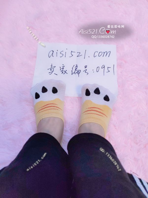 原味丝袜|袜类,臭船袜,黄色猫爪船袜 喜欢就带走叭